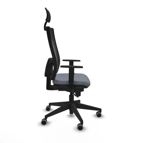 Office Chair with Headrest Piqueras y Crespo 1D066G1 Grey