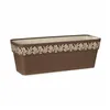 Self-watering planter Stefanplast Gaia Brown Plastic 18 x 17 x 49,5 cm (12 Units)