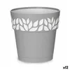 Self-watering flowerpot Stefanplast Cloe Grey Plastic 19 x 19 x 19 cm (12 Units)