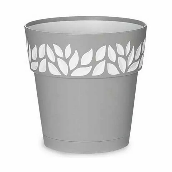 Self-watering flowerpot Stefanplast Cloe Grey Plastic 19 x 19 x 19 cm (12 Units)