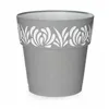 Self-watering flowerpot Stefanplast Gaia Grey Plastic 25 x 25 x 25 cm (6 Units)