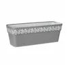 Self-watering planter Stefanplast Gaia Grey Plastic 49,5 x 17 x 19 cm (12 Units)