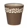 Self-watering flowerpot Stefanplast Cloe Brown Plastic 25 x 25 x 25 cm (6 Units)