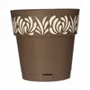 Self-watering flowerpot Stefanplast Gaia Brown Plastic 25 x 25 x 25 cm (6 Units)