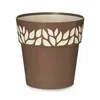 Self-watering flowerpot Stefanplast Cloe Brown Plastic 19 x 19 x 19 cm (12 Units)