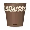 Self-watering flowerpot Stefanplast Cloe Brown Plastic 19 x 19 x 19 cm (12 Units)