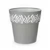 Self-watering flowerpot Stefanplast Gaia Grey Plastic 29 x 29 x 29 cm (6 Units)