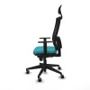 Office Chair with Headrest Piqueras y Crespo 1D066G1 Turquoise