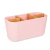 Toothbrush Holder Pink Bamboo polypropylene 21 x 10 x 9 cm (6 Units)