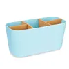 Toothbrush Holder Blue Bamboo polypropylene 21 x 10 x 9 cm (6 Units)