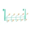 Door Coat Rack Green Wood Metal 35 x 17 x 15 cm (6 Units)