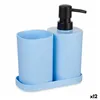 Bath Set Blue Black polypropylene (12 Units)