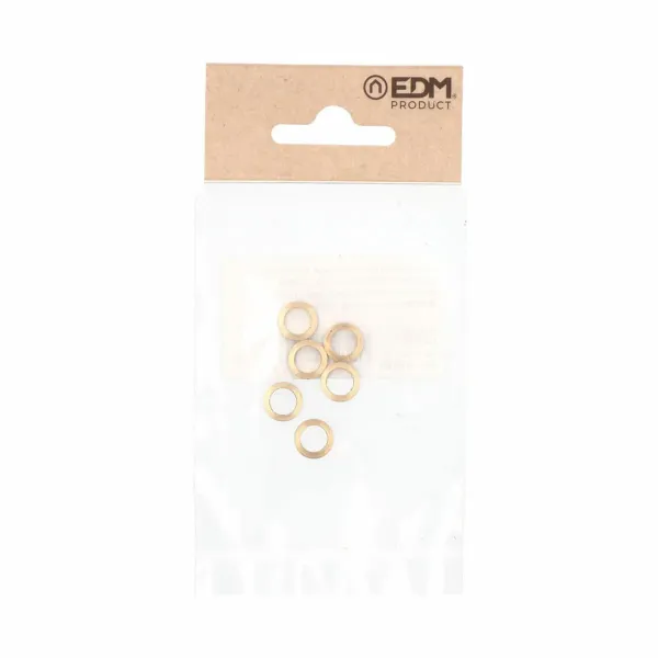 Washers EDM OV02 Oval Hinges Brass Ø 10 mm 10 x 7 x 1,5 mm