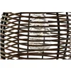 Solar lamp DKD Home Decor Brown Black Bamboo Rattan 22 x 22 x 39 cm