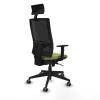 Office Chair with Headrest Piqueras y Crespo 1D066G1 Green