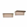 Storage Box with Lid Stefanplast Elegance Beige Plastic 5 L 19,5 x 11,5 x 33 cm (12 Units)