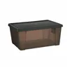 Storage Box with Lid Stefanplast Elegance Grey Plastic 15 L 29 x 17 x 39 cm (6 Units)