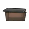 Storage Box with Lid Stefanplast Elegance Grey Plastic 15 L 29 x 17 x 39 cm (6 Units)