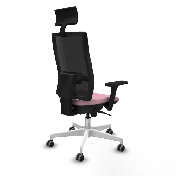 Office Chair with Headrest Piqueras y Crespo 3D026G1 Pink