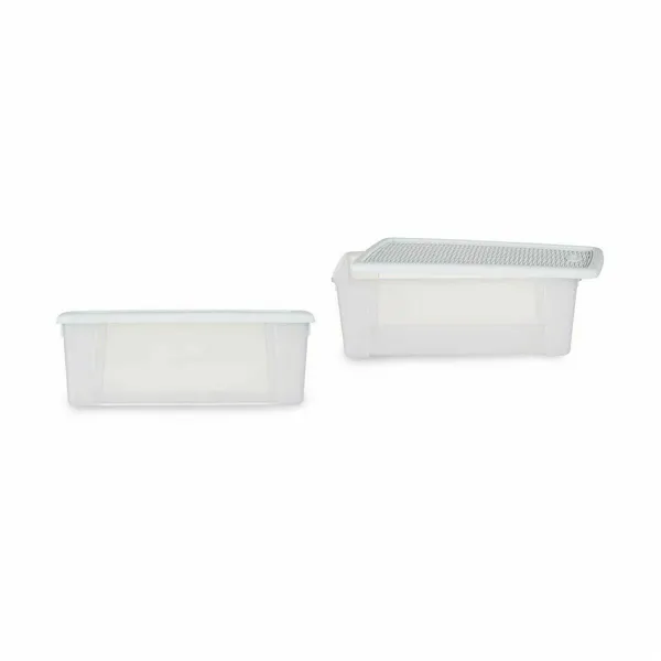 Storage Box with Lid Stefanplast Elegance White Plastic 5 L 19,5 x 11,5 x 33 cm (12 Units)