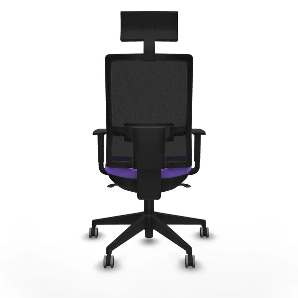 Office Chair with Headrest Piqueras y Crespo 1D066G1 Lilac