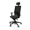 Ofiso kėdė su atrama galvai Piqueras y Crespo 1D066G1 Juoda