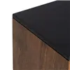 Nightstand ABNER Brown Black Iron Mango wood 40 x 40 x 50 cm