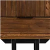 Nightstand ABNER Brown Black Iron Mango wood 40 x 40 x 50 cm