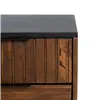 Nightstand ABNER Brown Black Iron Mango wood 40 x 40 x 50 cm