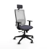 Office Chair with Headrest Horna Traslack Piqueras y Crespo 1D066G2 Dark grey