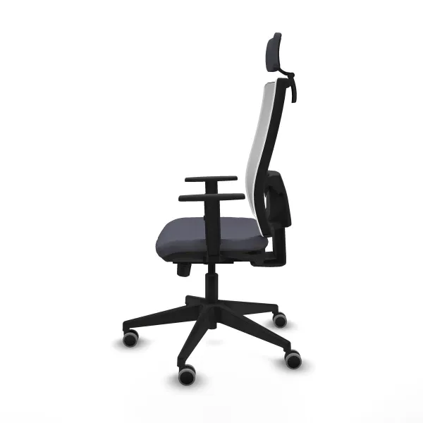 Office Chair with Headrest Horna Traslack Piqueras y Crespo 1D066G2 Dark grey