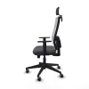 Office Chair with Headrest Horna Traslack Piqueras y Crespo 1D066G2 Dark grey