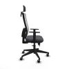 Office Chair with Headrest Horna Traslack Piqueras y Crespo 1D066G2 Dark grey