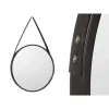 Wall mirror Black Crystal Polyskin 45 x 45 x 3 cm (4 Units)