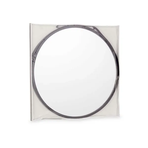 Wall mirror Black Crystal Polyskin 45 x 45 x 3 cm (4 Units)