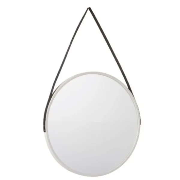 Wall mirror White Black Crystal Polyskin 45 x 45 x 3 cm (4 Units)