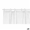 Shower Curtain Frames Transparent Polyethylene EVA 180 x 180 cm (12 Units)