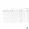 Shower Curtain Transparent Polyethylene EVA 180 x 180 cm (12 Units)