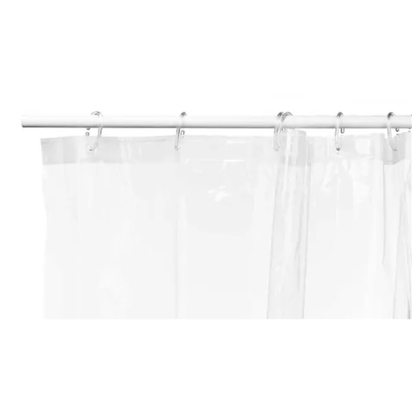 Shower Curtain Transparent Polyethylene EVA 180 x 180 cm (12 Units)