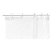 Shower Curtain Transparent Polyethylene EVA 180 x 180 cm (12 Units)