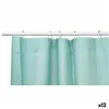 Shower Curtain Green Polyethylene EVA 180 x 180 cm (12 Units)