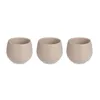 Set of pots Taupe Plastic 12 x 12 x 11 cm (6 Units)