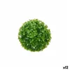 Decorative Plant Flowers Sheets Ball Plastic 17 x 17 x 17 cm (12 Units)