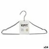 Set of Clothes Hangers Silver Metal 39,5 x 20 x 0,5 cm (24 Units)