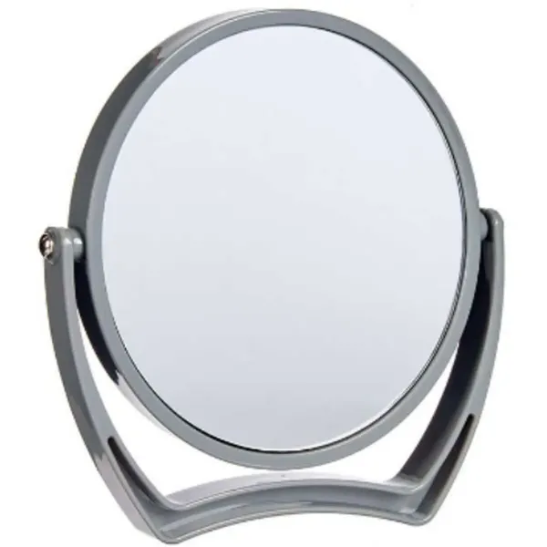 Magnifying Mirror Grey Crystal Plastic 19 x 18,7 x 2 cm (6 Units)