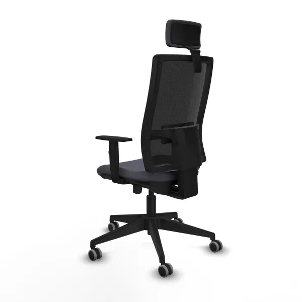 Office Chair with Headrest Horna Traslack Piqueras y Crespo 1D066G2 Dark grey
