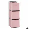 Shelves White Pink polypropylene Iron TNT (Non Woven) 35 x 35 x 102 cm (6 Units)