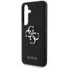 Guess Grained Big 4G Logo Small Classic Logo - Case for Samsung Galaxy S25 (black)
