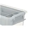 Multi-use Box Grey Transparent Plastic 5 L 29,5 x 14,5 x 19,2 cm (6 Units)