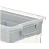 Multi-use Box Grey Transparent Plastic 9 L 35,5 x 17 x 23,5 cm (6 Units)